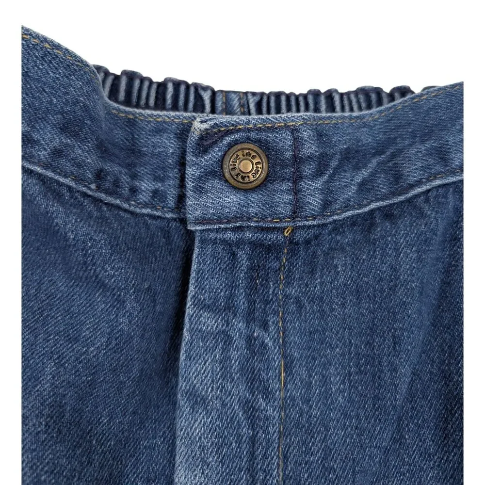 Vintage Levis Elastic‎ Jeans Womens Sz 14 32x29 Blue Denim *READ